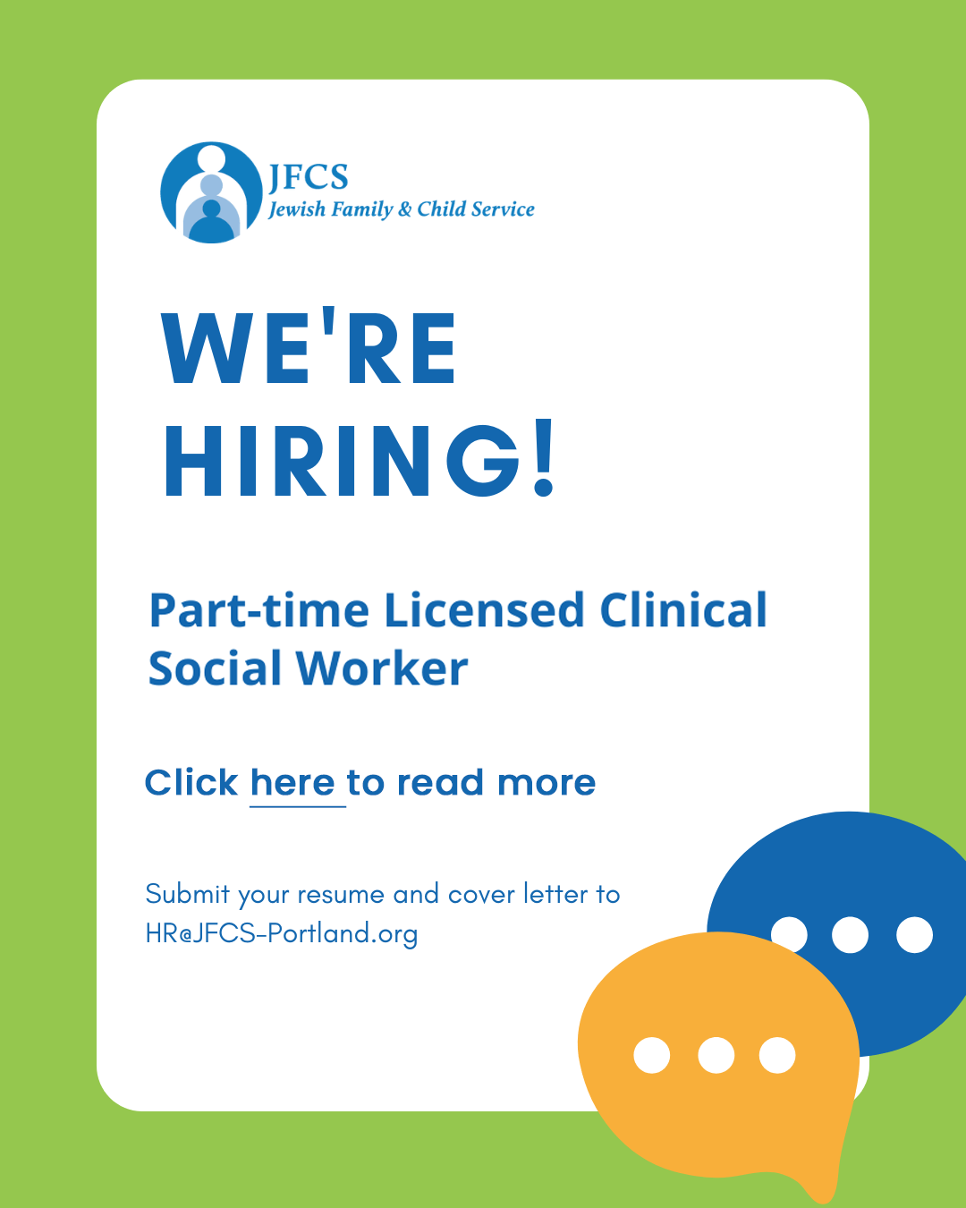 LCSW job posting